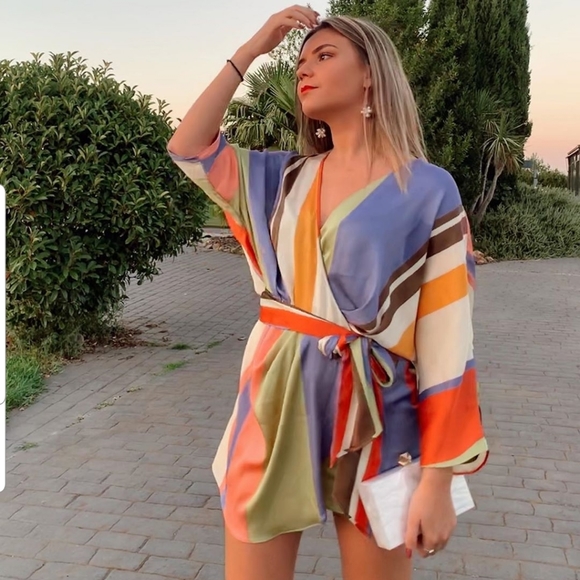 🌻 RESTOCK Zara Striped Jumpsuit dress - Picture 9 of 16